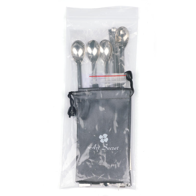 15Pcs Stainless Steel Lab Spatula Micro Scoop Reagent Laboratory Mixing Spatula 22cm Long Sampling Spoon