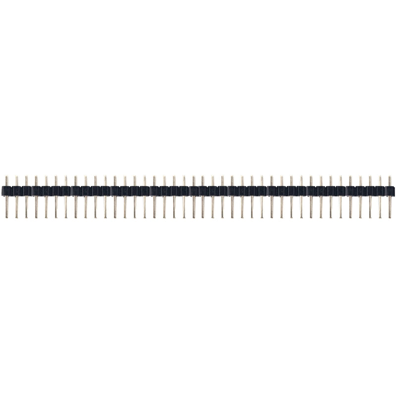 whiteeeen 10pcs Break-Away 0.1" 2 x 40 Pins Strip Dual Male Header 2.54mm Double Row Straight Pin Header Connector