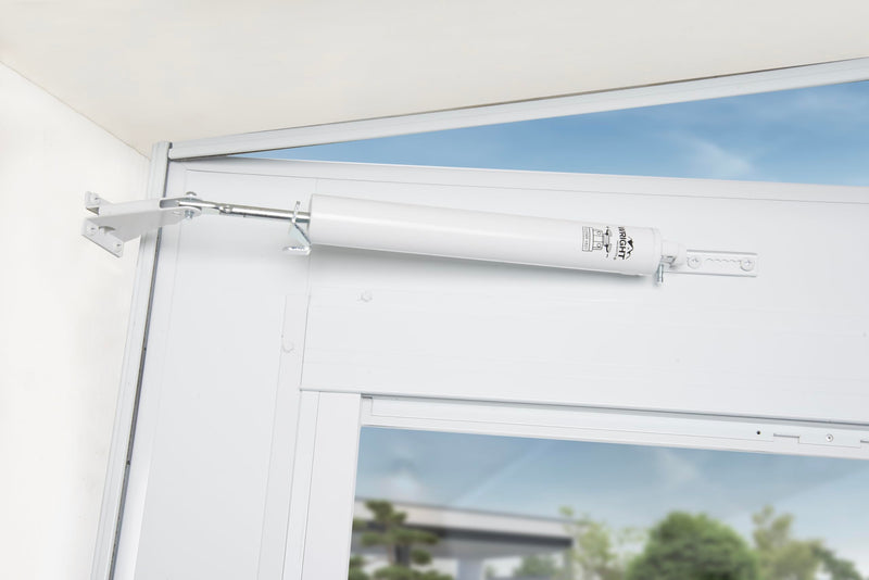 Wright Products Pneumatic Storm Door Closer – Adjustable, Smooth-Closing with Hold-Open Washer,White