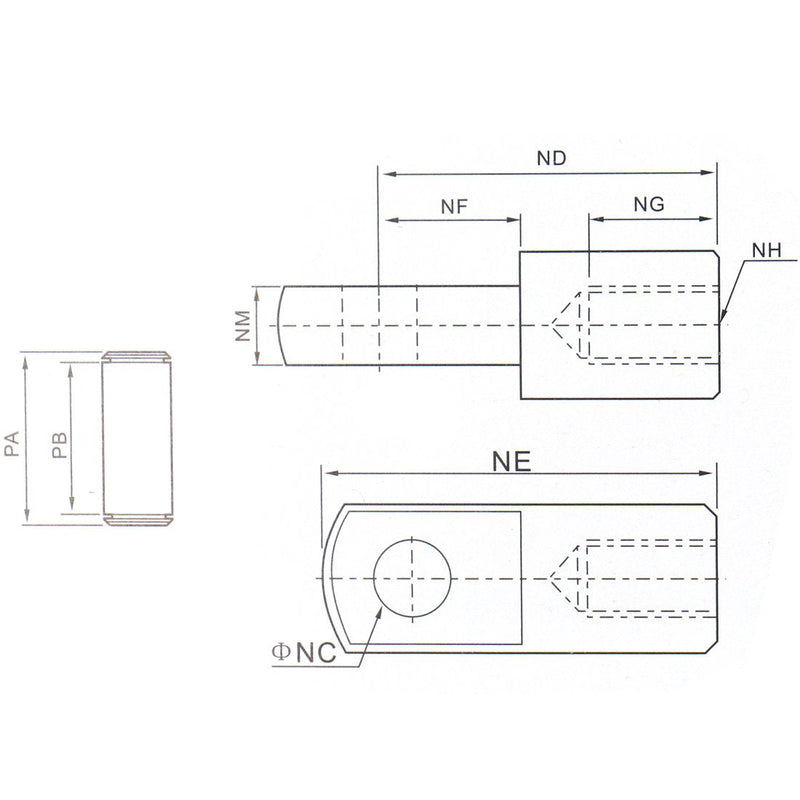 Baomain Foot Flange CI-63 for Foot mounting Work with Pneumatic Standard Cylinder SC 63