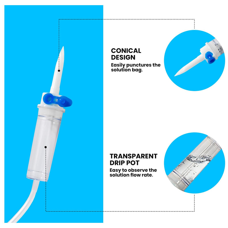IV Extension Set, I.V Tubing, Tomes With 22G*0.7, 70-Inch Sterile Individual Packaging, Suitable For Laboratory And Veterinary Use, For Safe And Accurate Delivery Of Fluids (25） 25