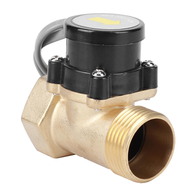 Water Pump Flow Sensor, HT30 11 110V G1" Thread Water Flow Sensor Switch Brass Electronic Pressure Automatic Control Switch for Booster Pump,Control Switch