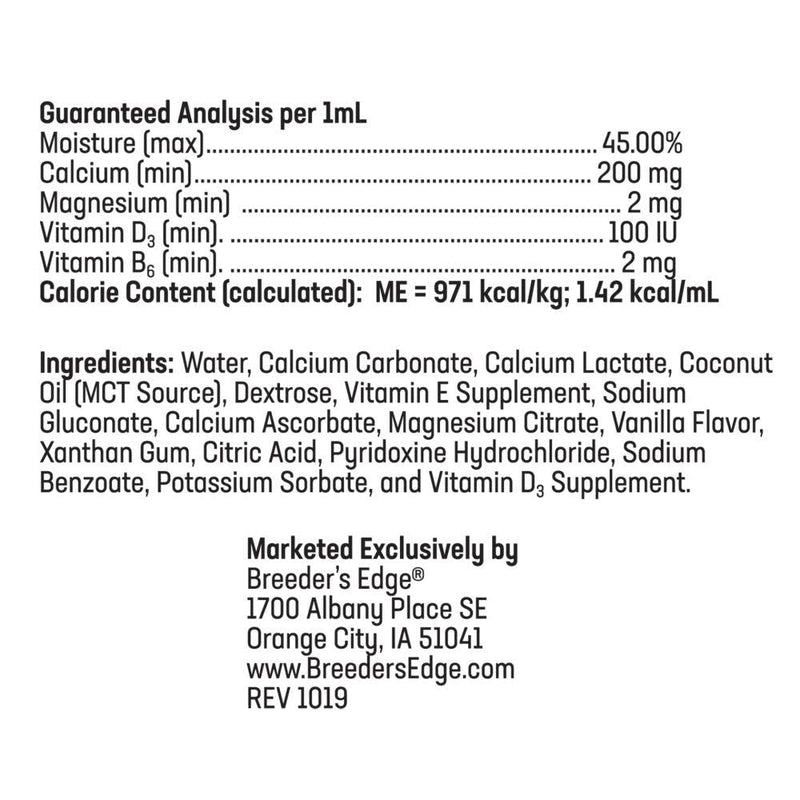 Revival Animal Health Breeder's Edge Oral Cal Plus- Fast-Absorbing Oral Calcium Supplement - 30 ml Paste - PawsPlanet Australia