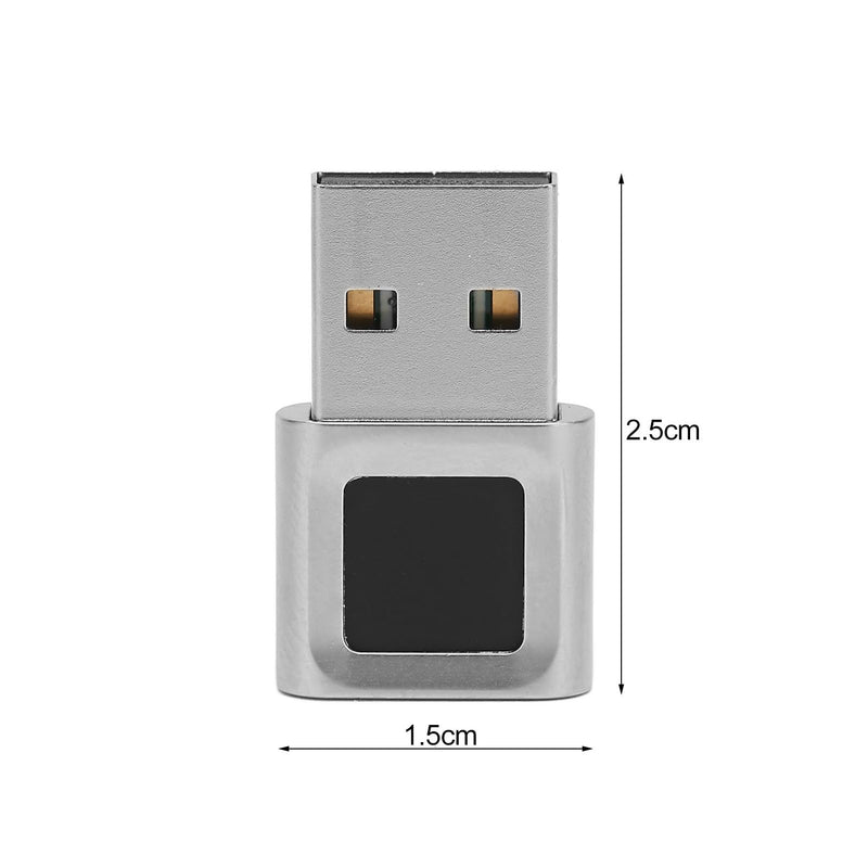 VBESTLIFE USB Fingerprint Reader, Portable Security Key Biometric Fingerprint Scanner for Windows 10 11 32/64 Bits, 360 Degrees Touch Fast Matching