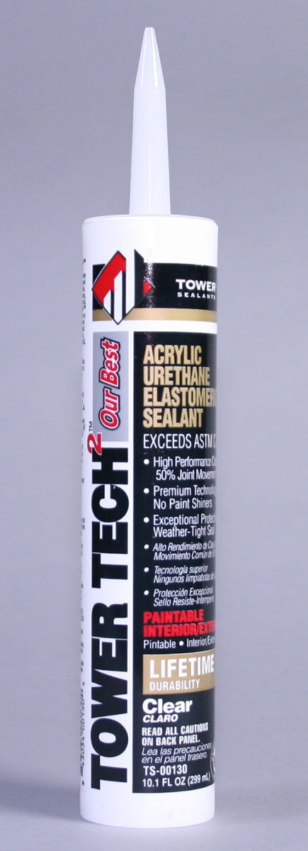 | Tower Tech 2 - Acrylic Urethane Elastomeric Sealant - 10.1 fl oz - Clear