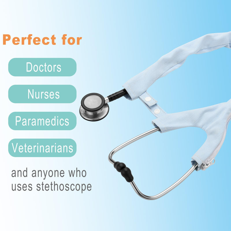 Beautyflier Stethoscope Covers Compatible with 3M Littmann Classic III, 2 IN 1 Stethoscope Sleeve Clip for Doctors, Nurses, Medical Students, Stethoscope Accessory