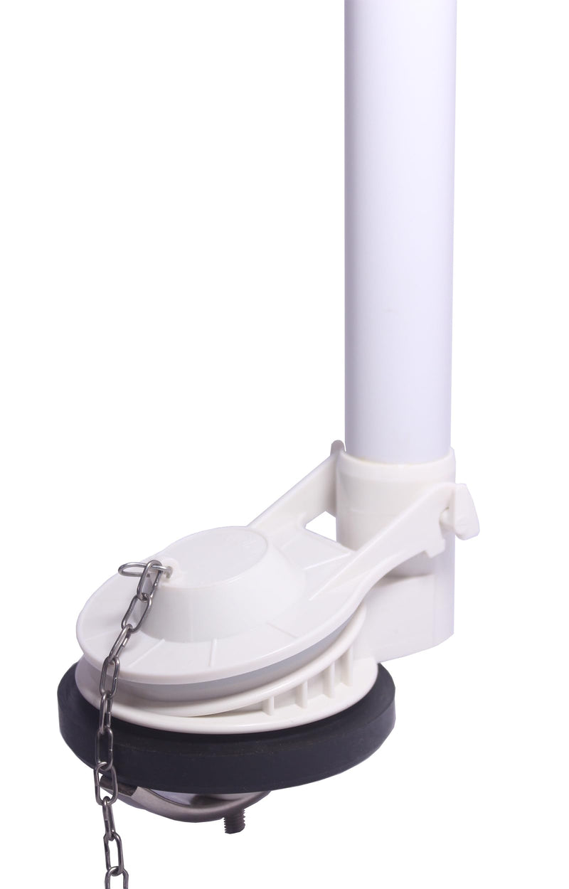 Toilet Flush Valve for One Piece Toilets with Flapper and Chain Toilet Flapper Valves Replacement Compatible with Glacier Bay, Duravit, 2-Inch