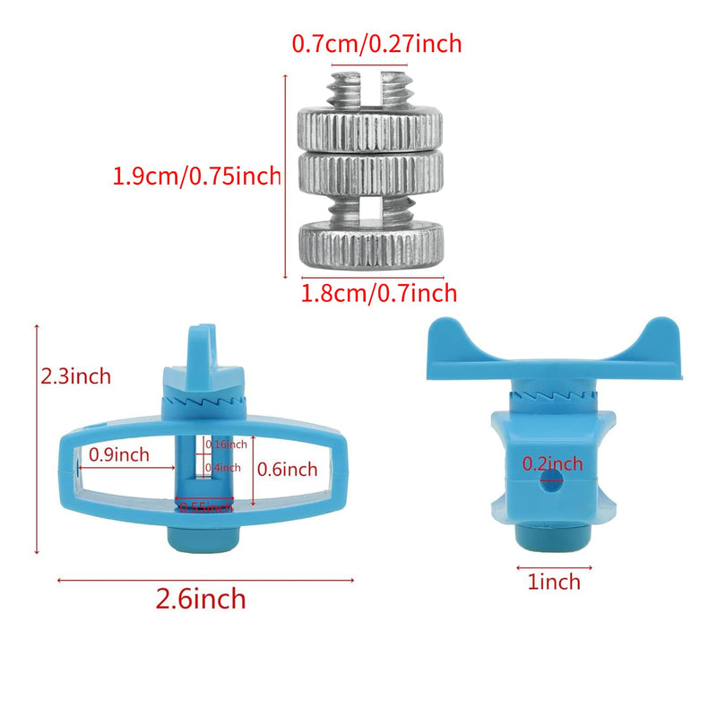 Split Bolt Joint Clamp Wire Connectors with Tightener in line Tensioner for Electric Fence, 14 Pieces