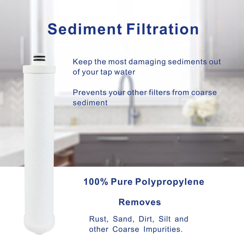 Replacement Filter Set 41400008/41400009 Compatible for Hydrotech Reverse Osmosis System, without membrane