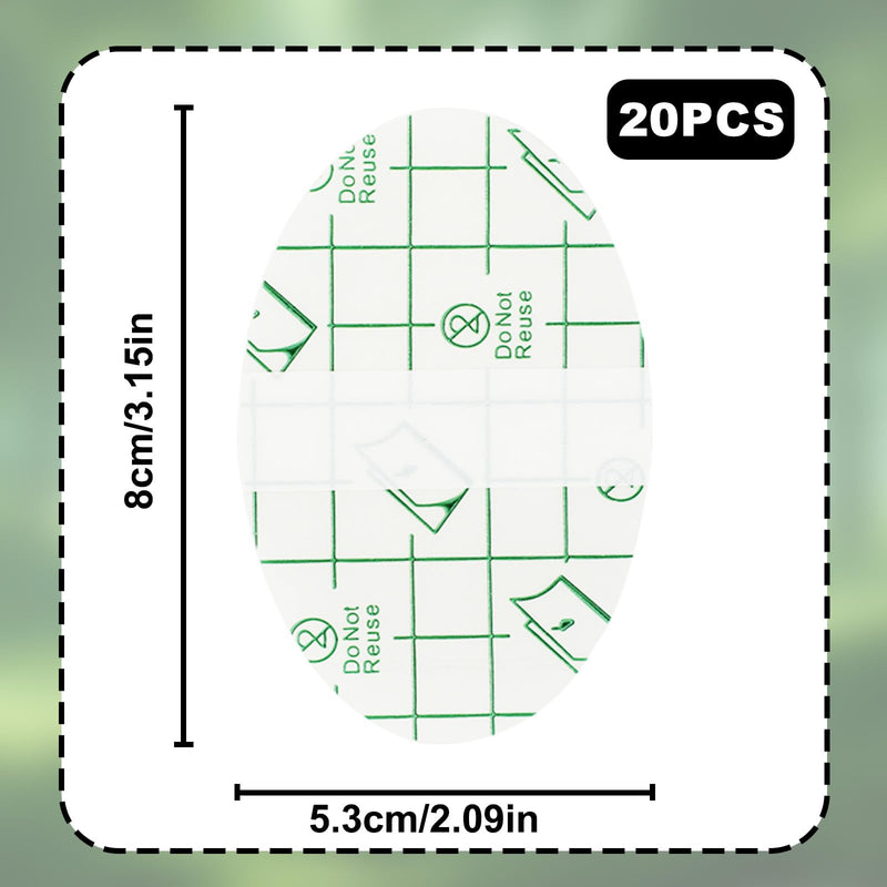 20pcs Self Adhesive Invisible Heel Anti-Wear Sticker, Transparent Waterproof Anti-Friction Stickers Prevention Pads for High Heels Shoes