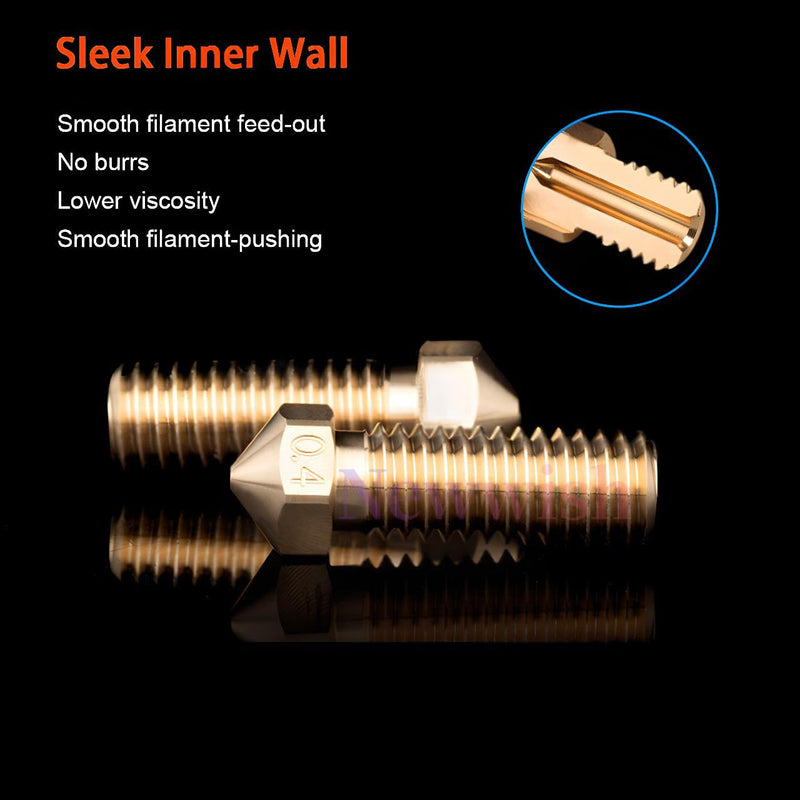 Vyper All Metal Hotend Upgrade Kit High Flow for Vyper,Kobra Max,Kobra Plus 3D Printer Volcano V5 J-Head Hotend Replacement,Bi-Metal Heatbreak,Brass Nozzle 0.4mm,Aluminum Heater Block. Brass Nozzle Kit