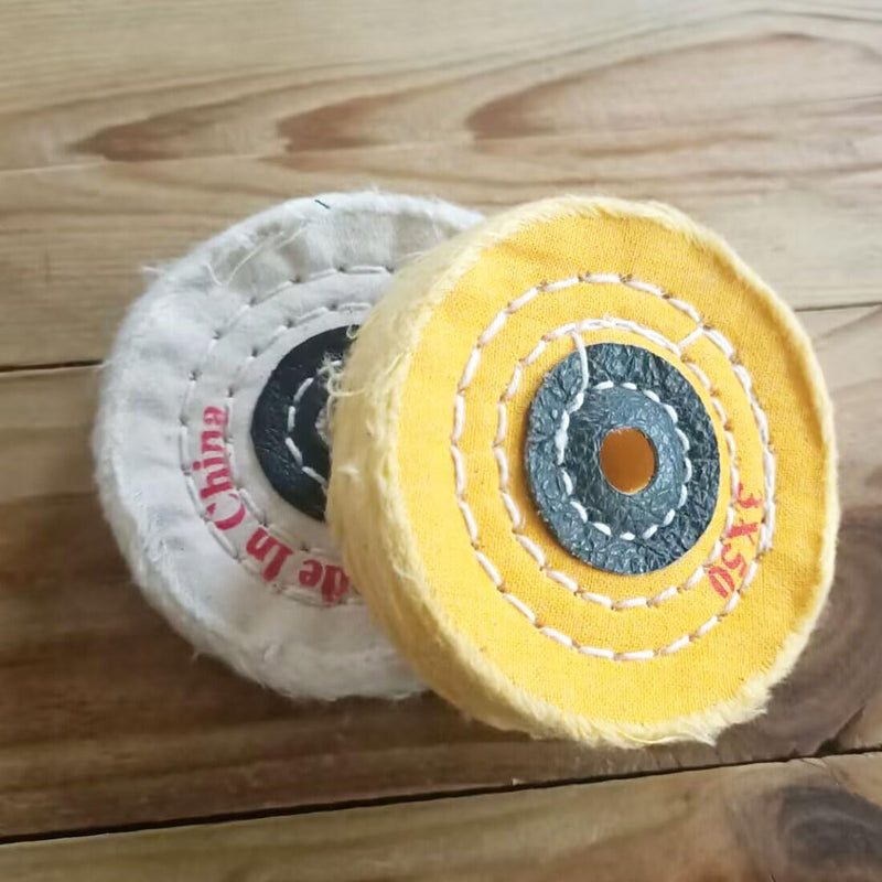 𝐋𝐮𝐨 𝐤𝐞 3 Inch Polishing Wheel for Bench Grinder - 2 Pcs Buffing Wheel (50 Ply), 10 mm Arbor Hole Cotton Sanding Wheel - NewNest Australia