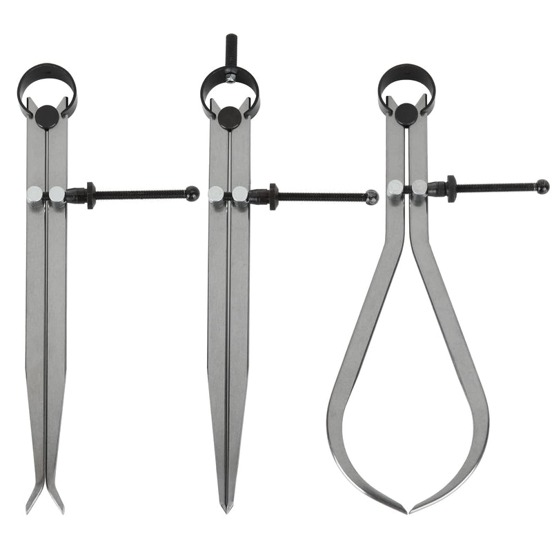 3 Piece Spring Caliper/Divider Set, 8 inches Inside Spring Outside Divider Caliper Set, Calipers Measuring Tool for Wood Turning Lathe Projects - NewNest Australia