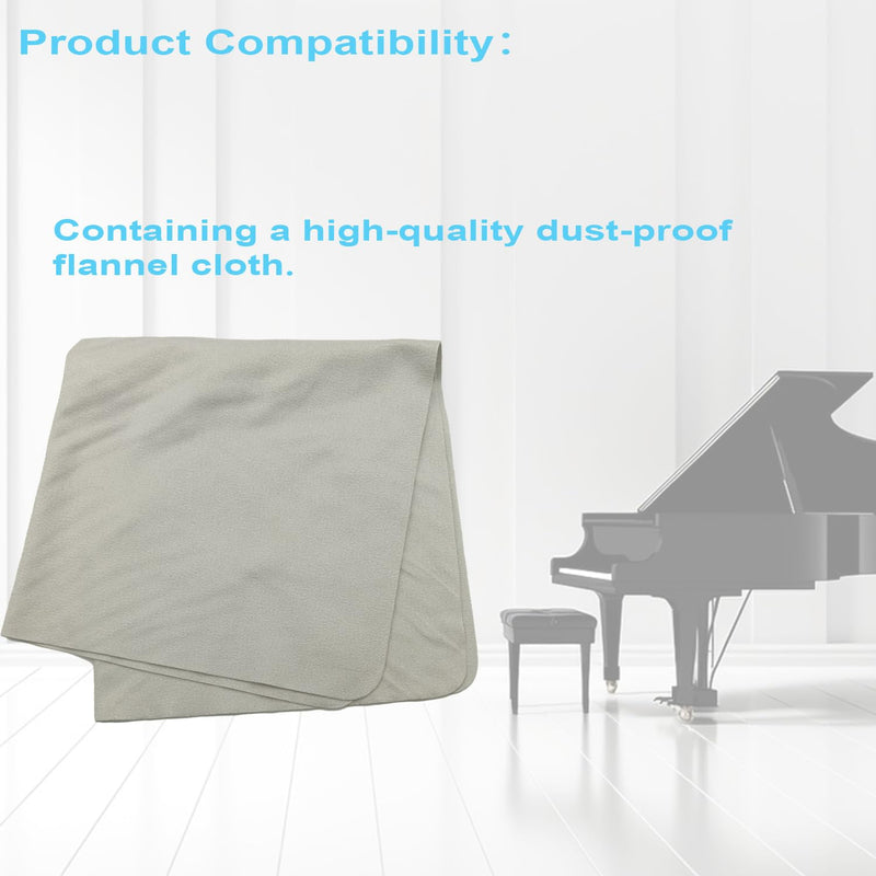 4" Clear Piano Caster Cups (with Dust Cloth) – Fits Grand Piano and Baby Grand Piano. These Piano Leg Floor Protectors are Suitable for Both Hardwood Floors and Carpets. Set of 4. (4)