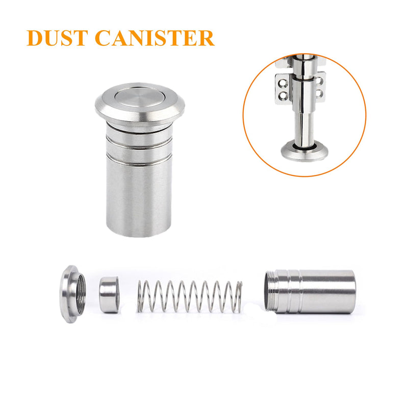 Slide Bolt Gate Latch Thickened 304 Stainless Steel Latches Heavy Duty Safety Barrel Bolt Door Lock with Padlock Hole and Dust Canister for Wooden Fence, Yard Door, Barn Door, Shed Door Silver 12in