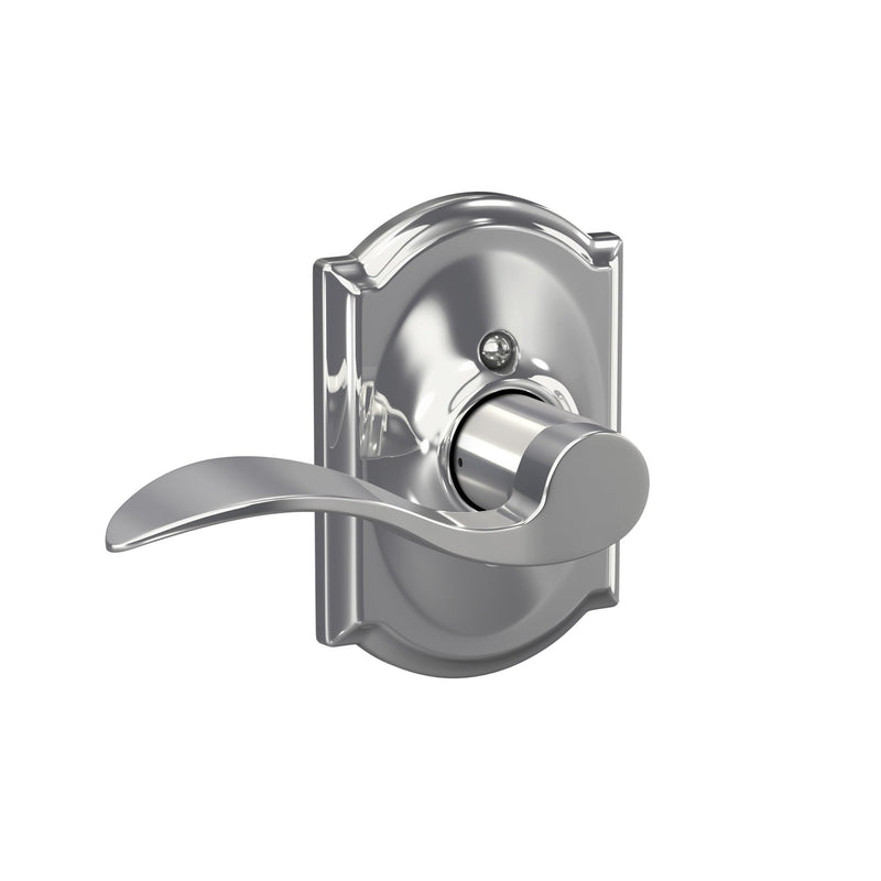 SCHLAGE Trim with SCHLAGE Hall and Closet Lever, Bright Chrome (F10 ACC 625 CAM)