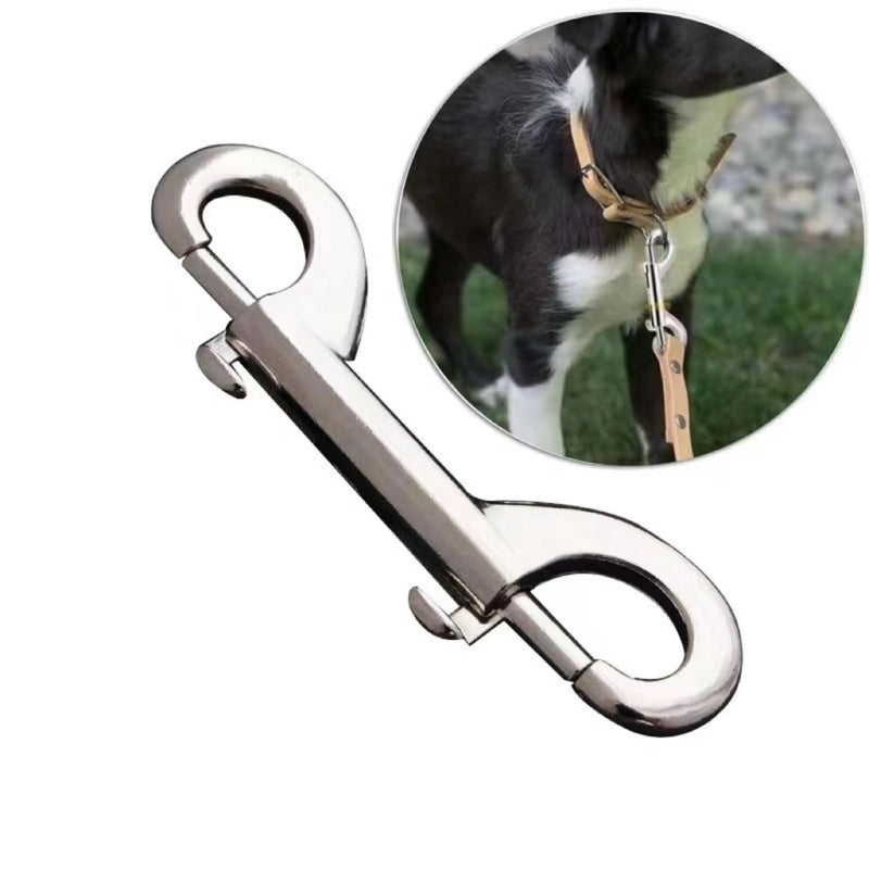Double ended bolt snap hook, heavy duty,4-inch,multifunctional zinc alloy buckle for pet belt/key chain/flag/clothesline/hammock (4pcs) 4.0IN