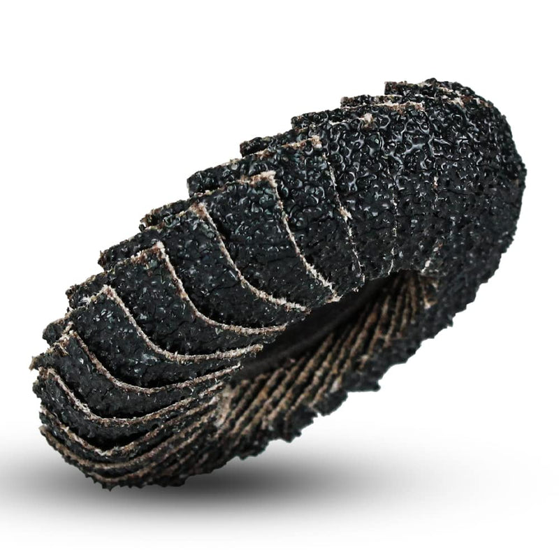 BHA Zirconia Curved Edge Fillet Weld Quick Change Flap Discs, 2 Inch - 10 Pack (120 Grit) 120 Grit
