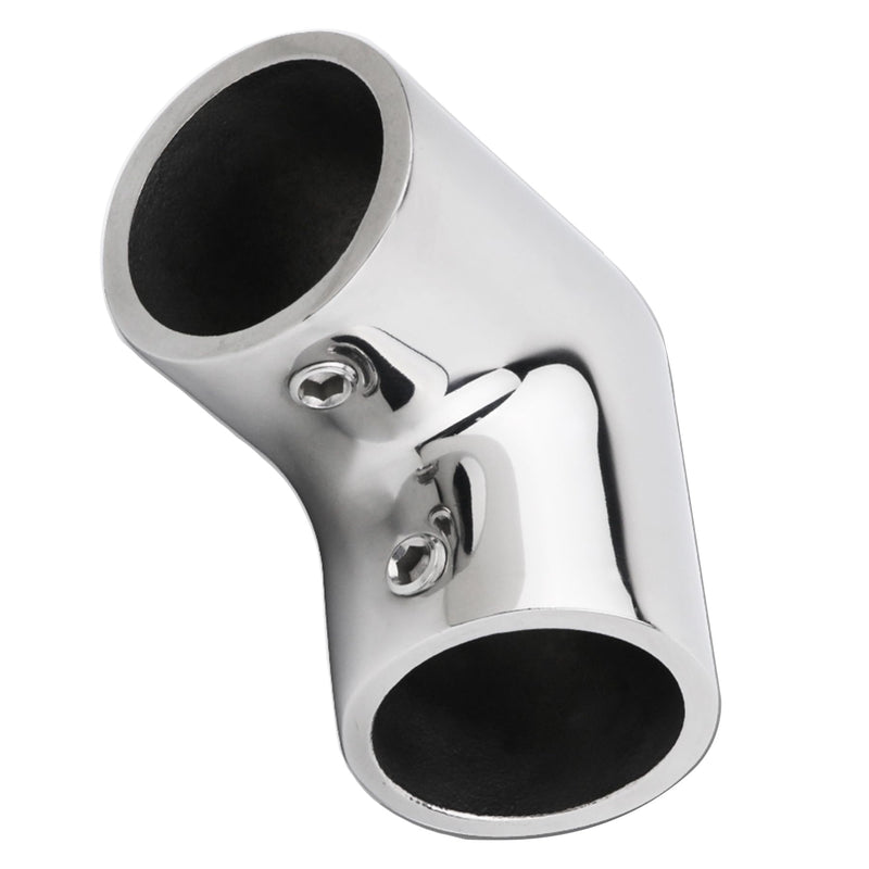 YANYUCB 2-Way Pipe Fitting Elbow Marine 316 Stainless 90 Degree Boat Hand Rail Fitting Elbow Pipe Connector O.D. Tube with L Shape Hex Key 7/8 inch