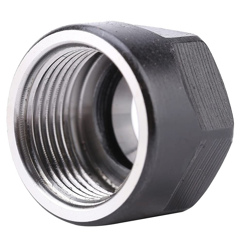 1Pcs Er11 Type Collet Clamping Nuts, Er11 Mutter M15 X 1 Nut Chuck Holder Clamping Bit (M15*1 ER11A) Black M15*1 ER11A
