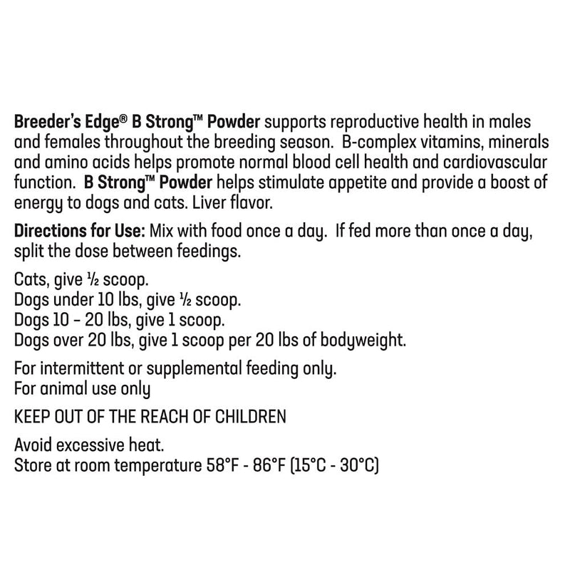 Revival Animal Health Breeder's Edge B Strong Powder, B-Complex Vitamins- 300 gm - NewNest Australia