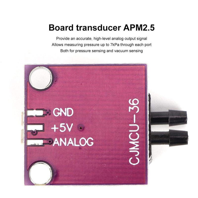 Fafeicy MPXV7002DP Pressure Sensor Board Transducer APM2.5 Electric Components to Measure Positive and Negative Pressure