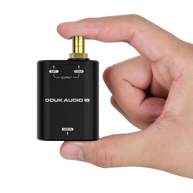 DoukAudio USB to SPDIF Converter: DDC Reclocker | Digital Interface with 24bit/192kHz Hi-Res XMOS XU316, Plug & Play, for Audiophiles, DAC & Home Theater (U2)