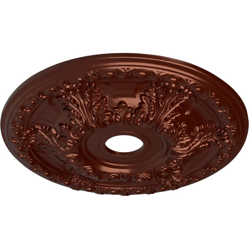 Ekena Millwork CM23GAACS 23 3/8 OD x 3 5/8 ID x 2 1/2 P Granada Ceiling Medallion (fits Canopies up to 7 1/8), Hand-Painted, Antique Copper Hand-Painted Antique Copper