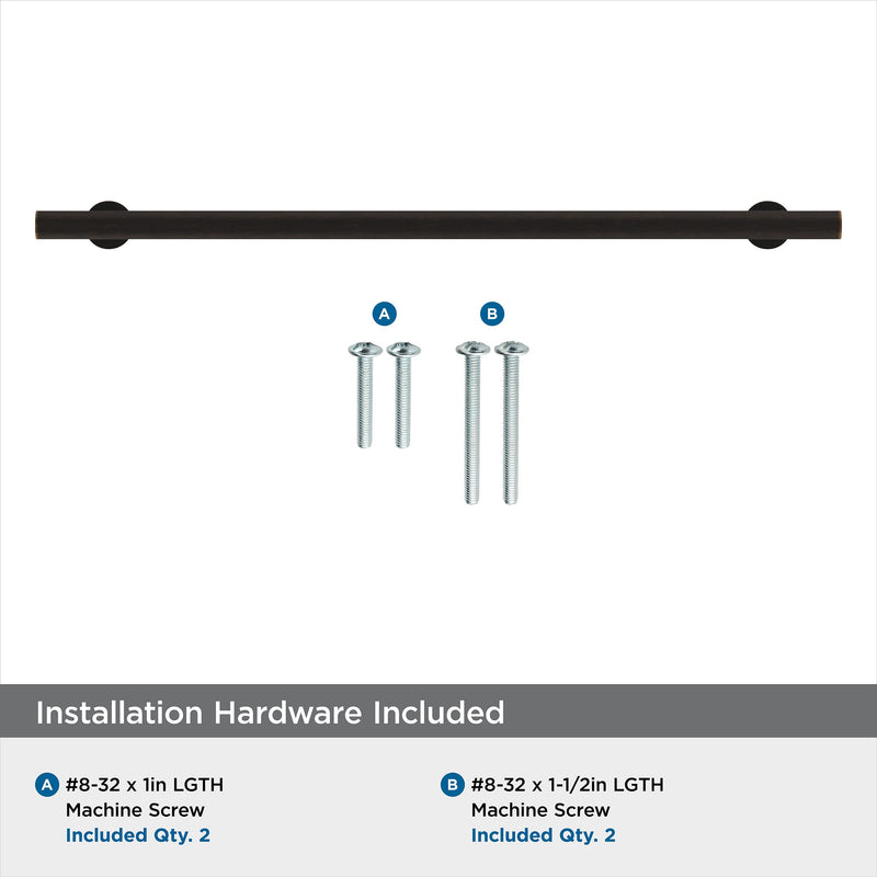Amerock | Cabinet Pull | Oil Rubbed Bronze | 10-1/16 inch (256 mm) Center-to-Center | Radius | 2 Pack | Drawer Pull | Cabinet Handle | Cabinet Hardware