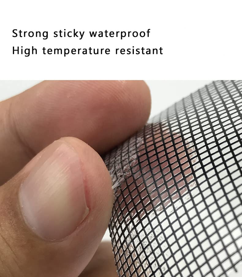FLYZZZ Window Screen Repair Patches, Screen Door Repair Kit，Self-Adhesive Screen Kit Suitable for Repairing Holes&Tears (10Pcs) 10 Small