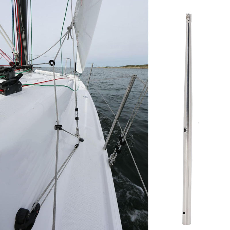 banapoy Boat Stanchion Tube, 610mm Boat Safety Lifeline Netting Stanchion Pole Stainless Steel Stanchion Pole, Safety Guardrail Tube for Marine Boat Ship