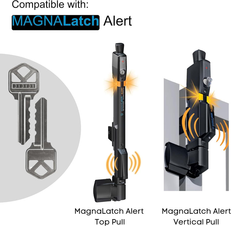 Key Replacement for Magna Latch Series 3 with Forward Facing Keyhole (New Style) - Key 313131 for Lokklatch & MagnaLatch Pool Gate Models with Robby's Cloud Key Float Keychain (3 Pack) Magna Latch Series 3 Key