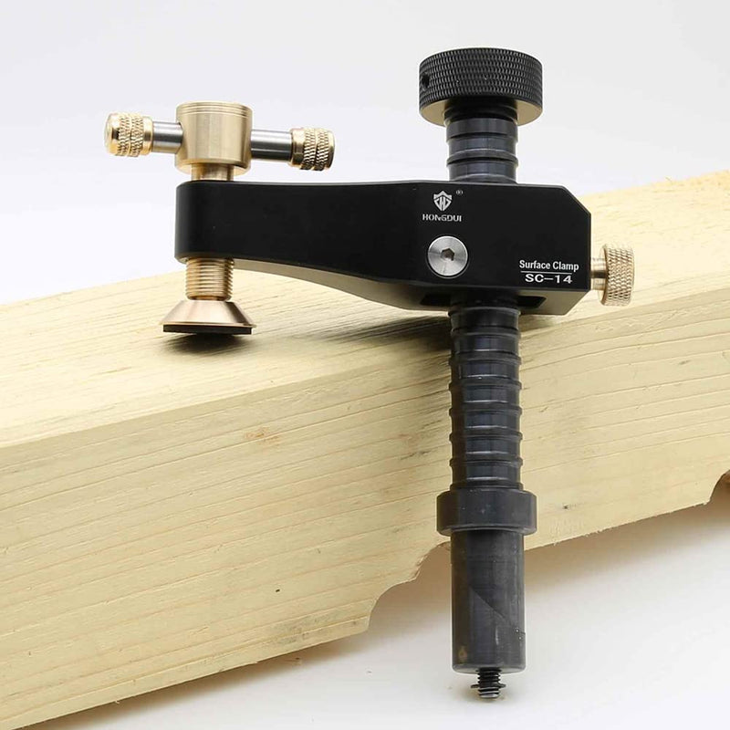 HONGDUI Bench Dog Clamp, Fit for 3/4"(19/20mm) Workbench Dog Hole, Adjustable Dog Hole Clamp for MFT Tables Woodworking Clamp