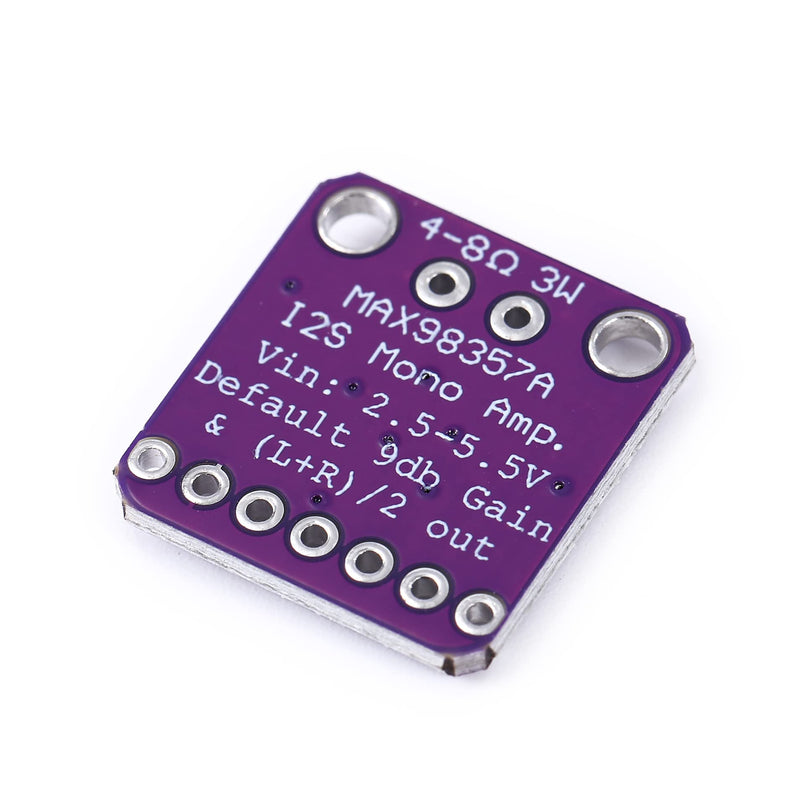Teyleten Robot Max98357 I2S 3W Class D Amplifier Breakout Interface Dac Decoder Module Filterless Audio Board for Raspberry Pi 5pcs