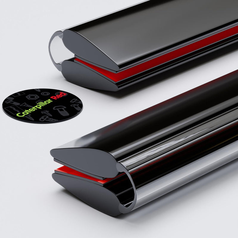 4X 50mm Black Flexible Hinges – No Glue Required. Low Profile, Acrylic Piano Hinges. 2”. 4 Pack