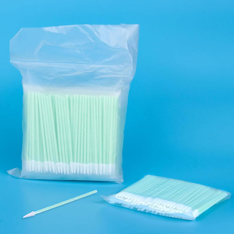 500-Pack 1.25mm Fiber Cleaning Swabs, Pointed Tip for LC/MU Connectors | Lint-free, for camera sensors, PCB, precision electronics cleaning 500