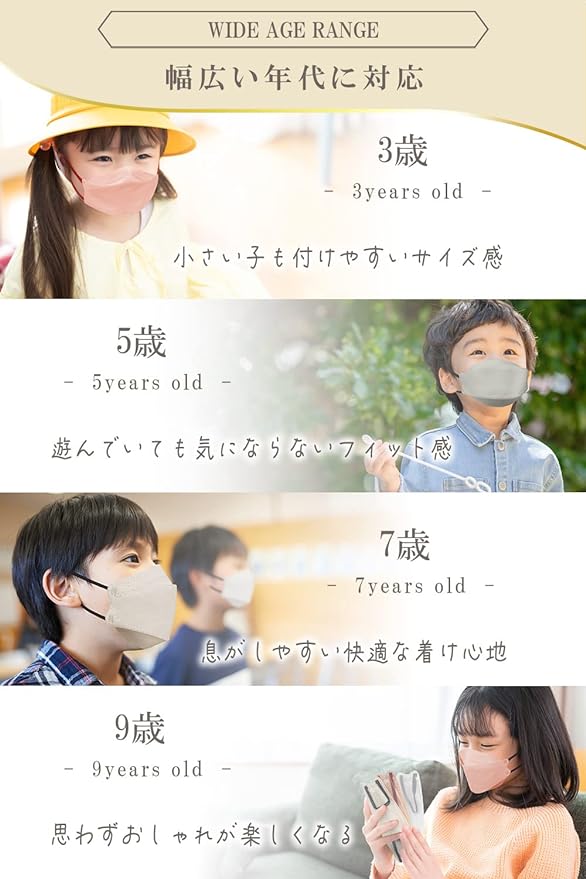 LaViness Non-woven Fabric Children's Mask 3D 3D Mask, Bicolor 30 Pieces - NewNest Australia