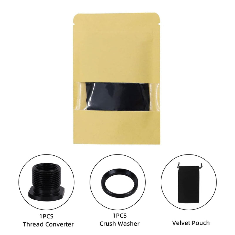 Thread Protector, 1/2 x 28 Convert to 5/8x24 with Crush Washer Steel (1)