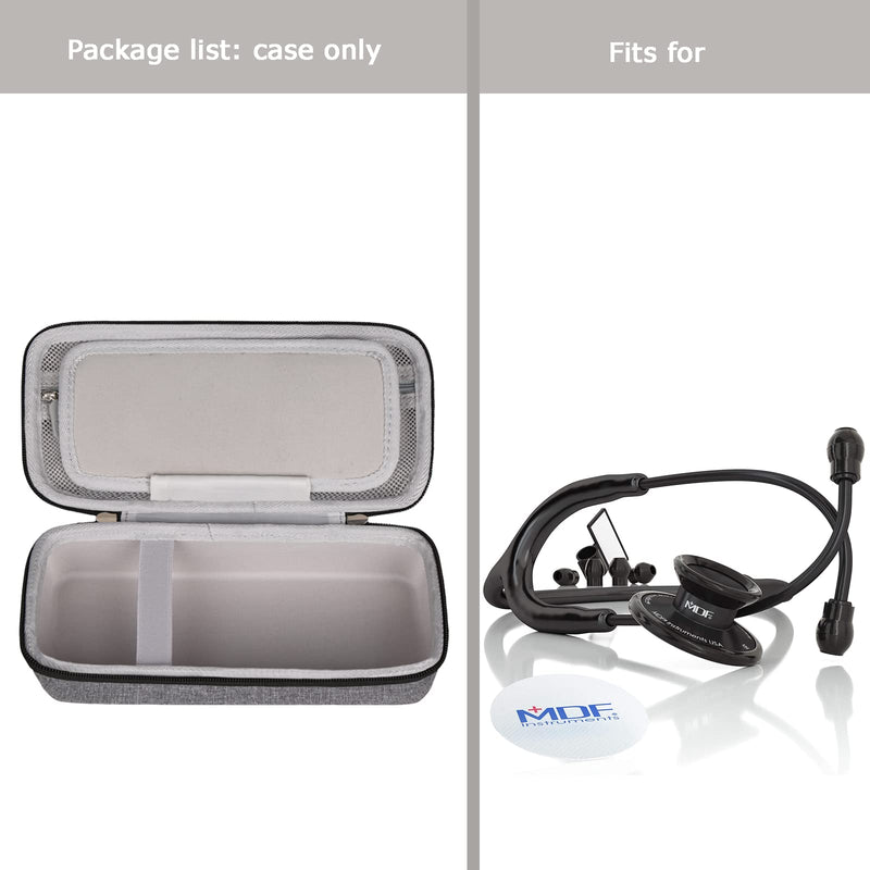 Hard Stethoscope Case for 3M Littmann Classic III/Lightweight II S.E. /Cardiology IV Diagnostic/MDF Acoustica Deluxe Stethoscopes, Case Only (Blue) Black