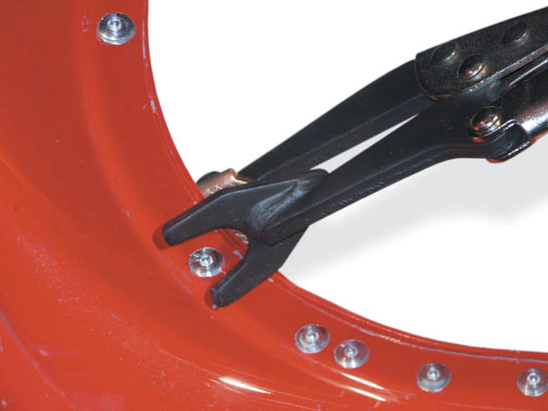 Steck Manufacturing Plugweld Pliers 23230 - Welding Pliers With Copper Alloy Backing, Locking Auto Body Tools - Bundle With Keychain
