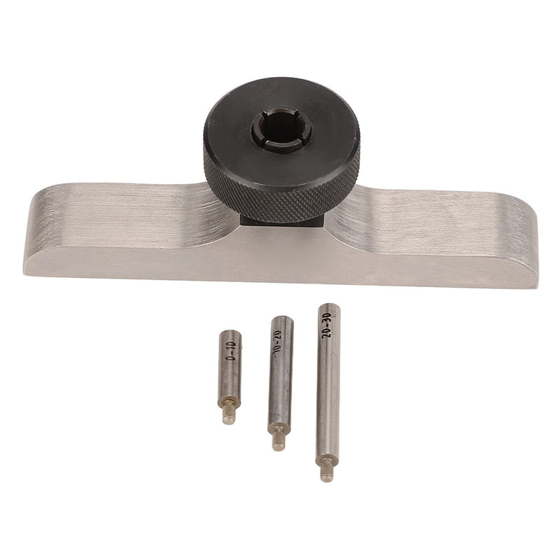 Stainless Steel Depth Dial Indicator Base 8mm Clamping Hole for Precision Machining Tool Setup 103*17mm