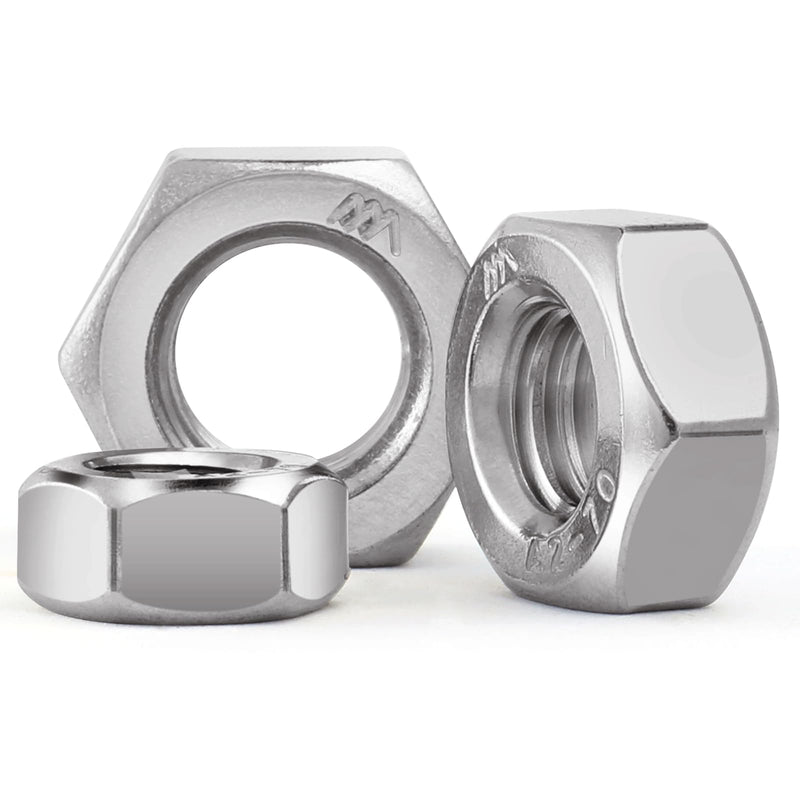 20pcs M12-1.75 Hex Nuts, 304 Stainless Steel 18-8 External Hex nut M12x1.75, Metric Hex Machine Screw Nuts Hardware Nuts (VG01318) M12-1.75(20pcs)