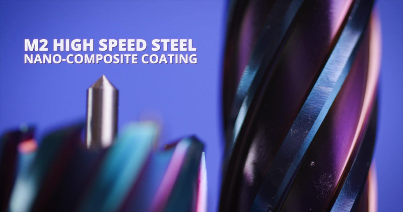 Drill America 5/8" X 1" NACO Blue (Nano-Composite) Coated Annular Cutter, ANC Series 5/8" 1" Depth of Cut