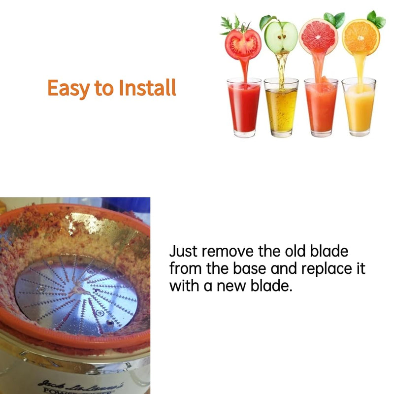 Haofy Juicer Blade Replacement for Power Juicer, Staniless Steel Blade Cutter, Compatible with CL003AP E1188 E1189 MT1000 CLASSIC PRO DELUX, Juicer Replacement Parts Cutter - NewNest Australia