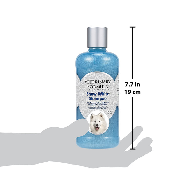 Veterinary Formula Solutions Snow White Shampoo for Dogs and Cats, 17 oz – Safely Remove Stains Without Bleach or Peroxide – Gently Cleanses, Deodorizes and Brightens White Coat – Fresh Scent - PawsPlanet Australia