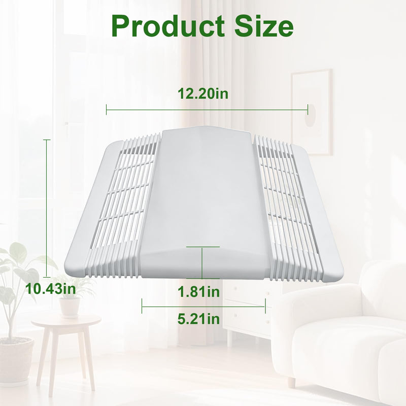 85315000 Nutone Ventilation Fan Grille with Lens Fits for Broan-Nutone 663, 663N, 663FL, 663L, 663LN, 669L, 669LN, 669FN, 763RL, 763RLN, 769RL, 769RLN, 769RF