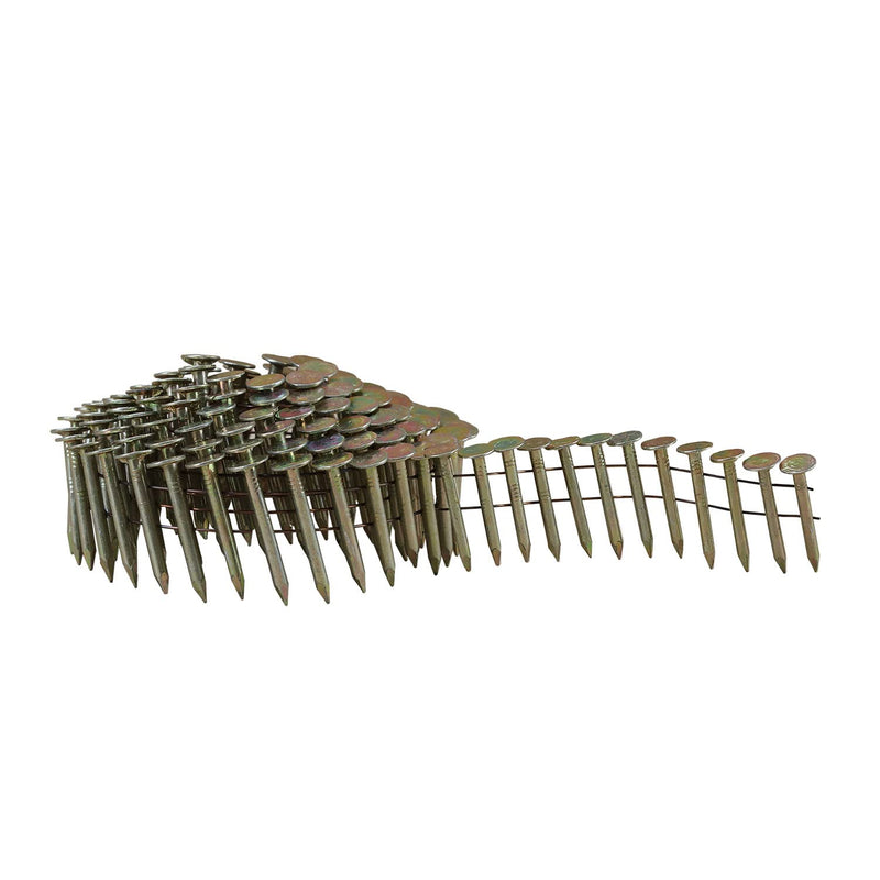 Freeman 15 Degree 1-1/4" x 0.120" Wire Collated Galvanized Coil Roofing Nails – 7,200 Count – Heavy-Duty 15 Degree Roofing Nails for Shingles, Siding & Sheathing