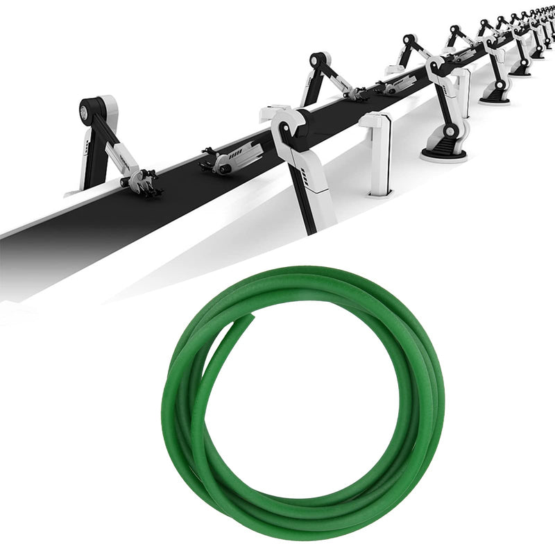 High-Performance Polyurethane Belt Green Rough PU Polyurethane Round Belt for Drive (10mm×)