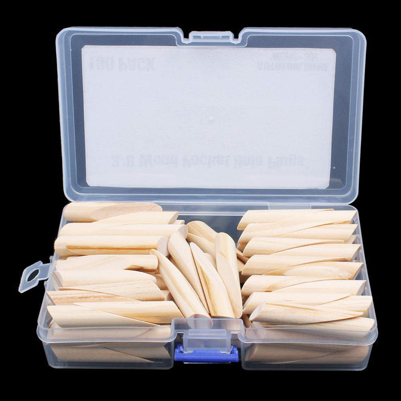 AUTOTOOLHOME 100 Pack Solid Wood Pocket Hole Plugs Pine for Pocket Hole Jig Woodworking Tool with a Storage Case(100)