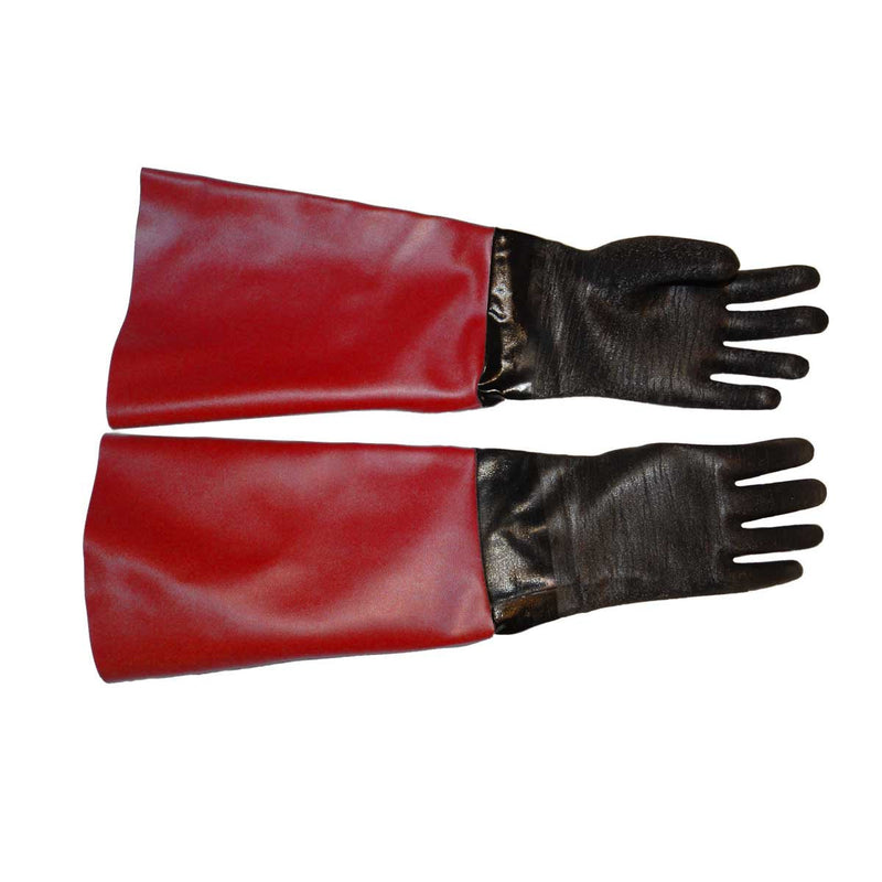 Gloves for Sandblasting Sandblaster Sand Blast Cabinet - 7" x 26" Made in USA